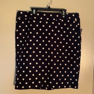 Woman’s polka dot skirt